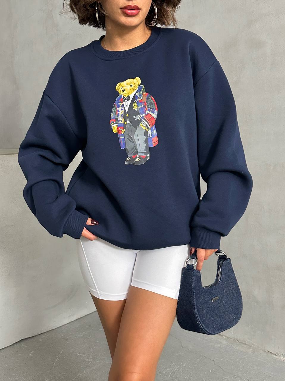 Eğlenceli Ayıcık Desenli Sweatshirt 🐻